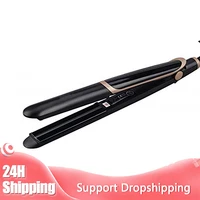 professional electric infrared function hair straightener curler lcd display suitable for home and travel use