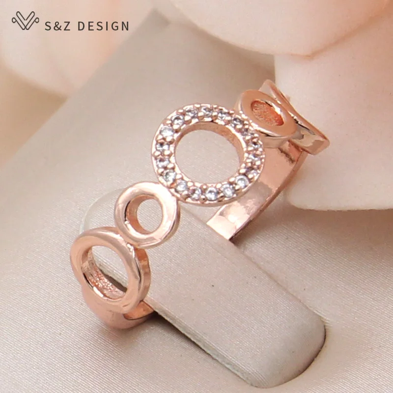 S&ampZ дизайн новых модных круглых микро воск Inlay кубический циркония регулируемые