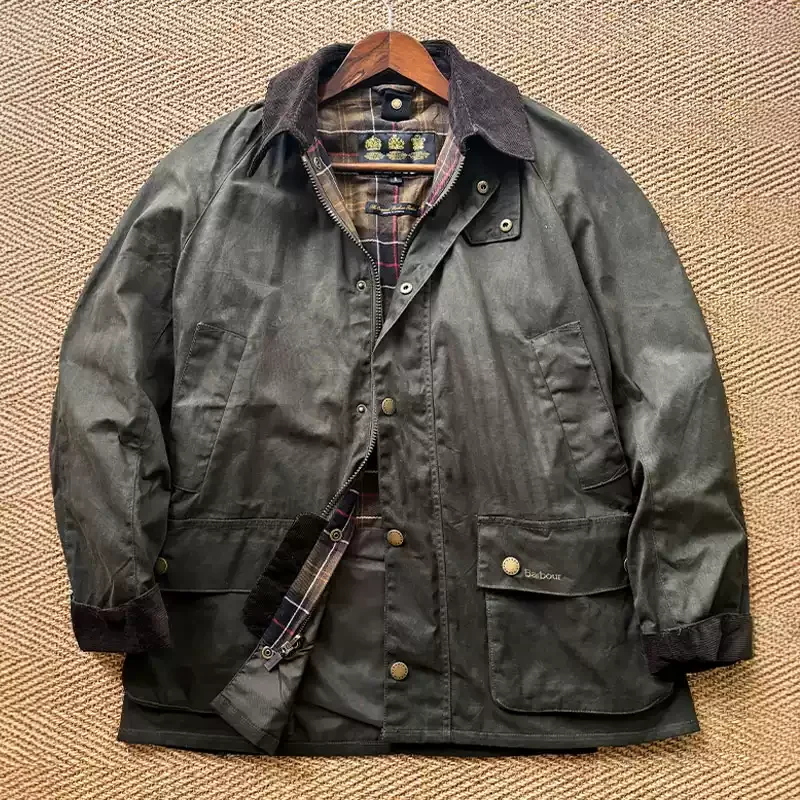 Классический ретро вельветовый воротник армейского зеленого цвета тонкий плащ