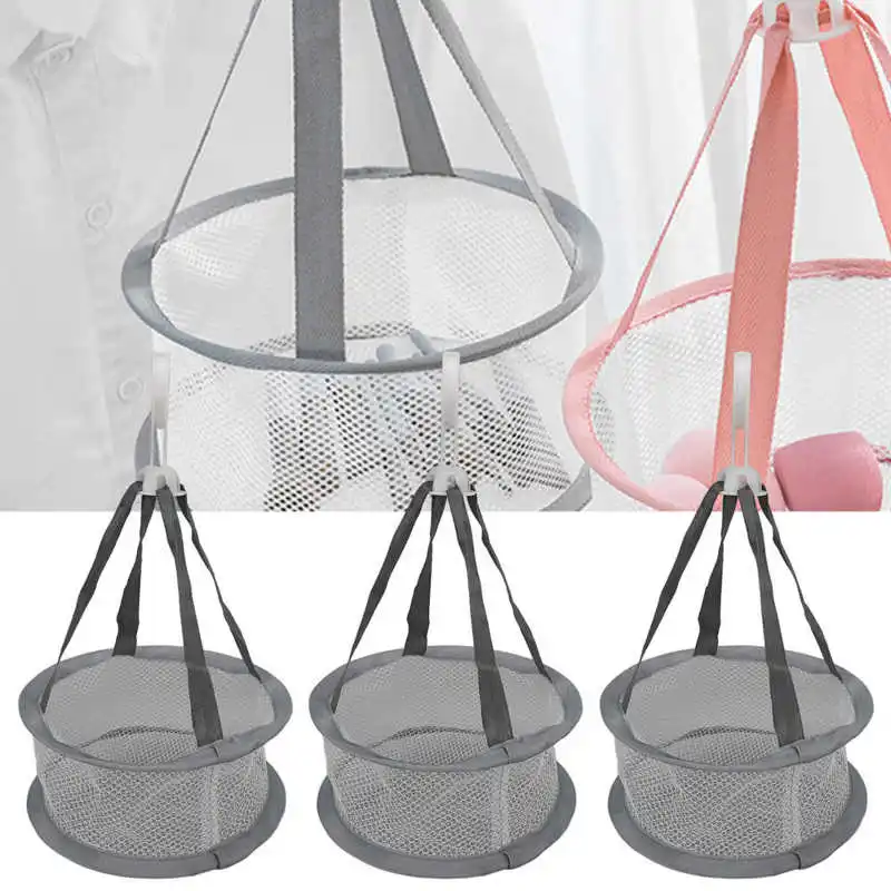 

Ear Sticks 3pcs Hanging Mesh Basket Dryer Mini Ventilated Windproof Drying Rack for Makeup Brushes Tools Microbrush For