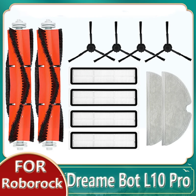 

For Xiaomi Dreame D9 Bot L10 Pro Sweeping Robot Vacuum Cleaner Main Side Brush Hepa Filter Mop Cloths Accessories Replacement