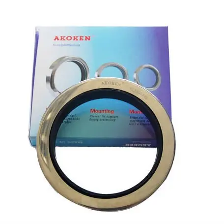 

AKOKEN PTFE SS Shaft Sleeve Double Lips 40*62*10 Mechanical Oil Seal Silver