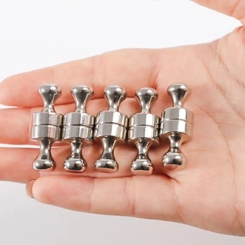 

10pcs high quality Super Strong Neodymium Magnet Magnetic Pushpins Durable Steel Magnet Push Pin for Refrigerator Whiteboard