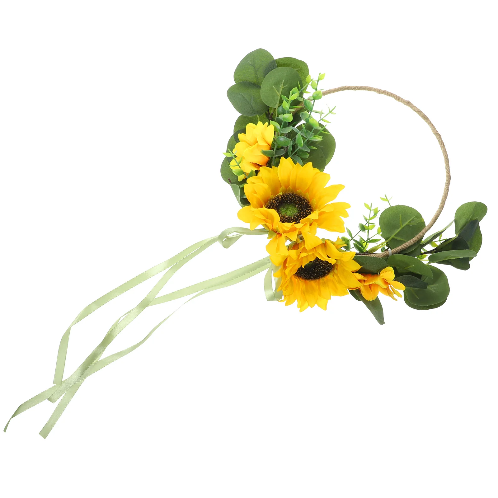 

Countryside Style Door Pendant Wreath Decoration Sunflower Wreaths Front Rustic Garland Wall Hanging