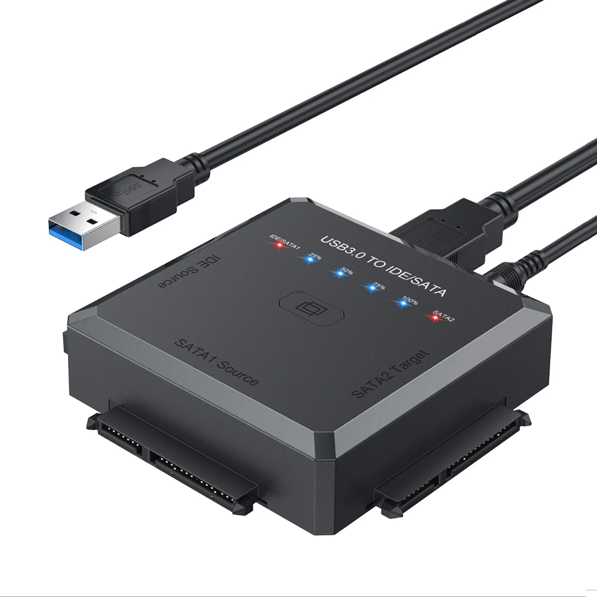 

SATA to USB Adapter USB 3.0 to IDE/SATA 3 Cable Converter for 2.5 3.5 HDD SSD Hard Disk Drive Adapter-UK Plug