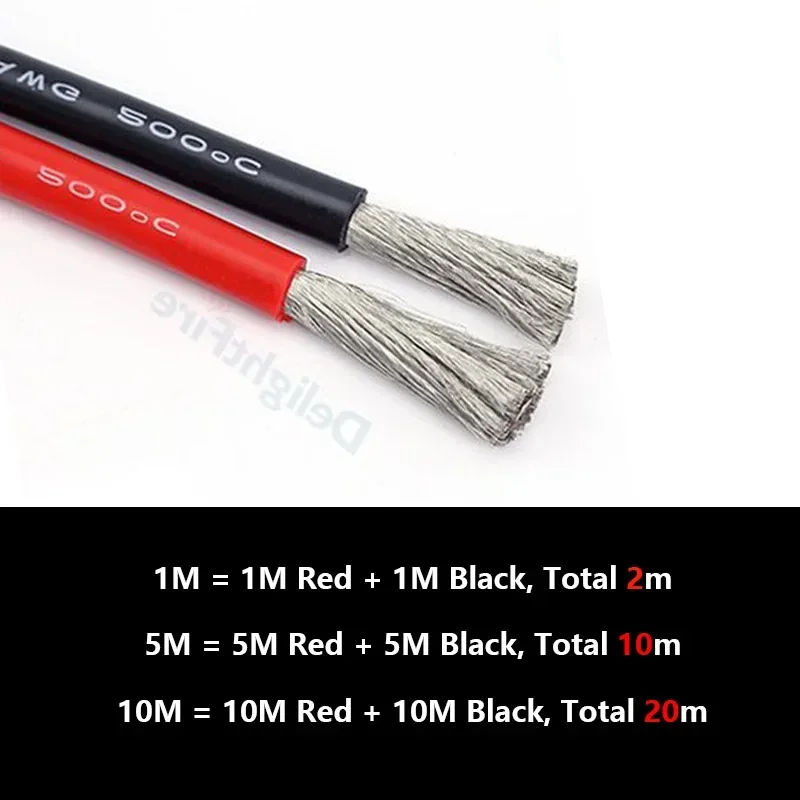

Мягкий силиконовый провод, луженая медь 12, 10, 8, 6, 4 AWG, силиконовый кабель, термостойкий электрический провод для инвертора батареи солнечной панели