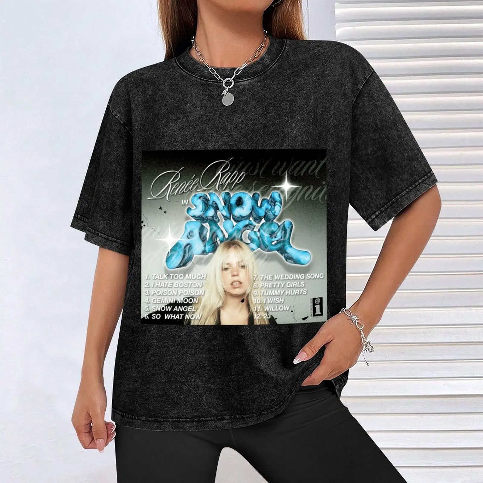 Фото Футболка Diseno-de-Snow-Angel-de-Rene-Rapp Festival Casual с коротким рукавом №4