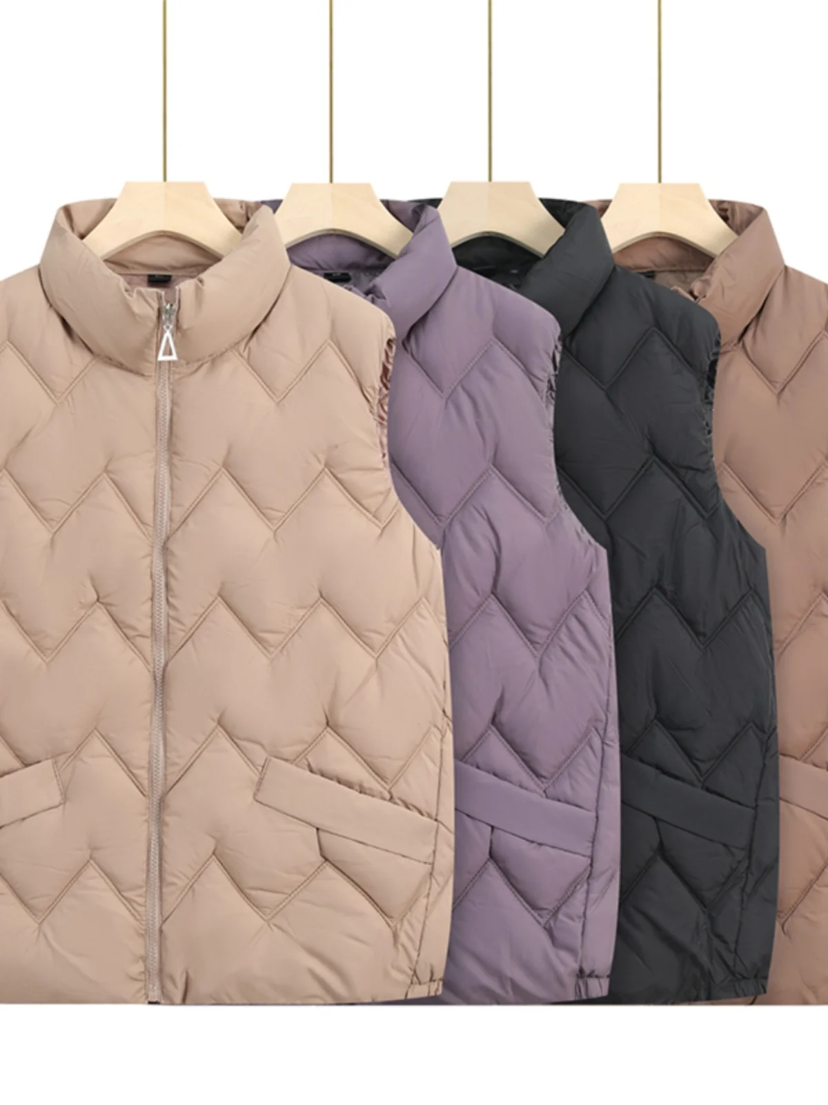 Middle-Aged and Elderly Mothers Winter Vest Lightweight Thickened down Jacket Cotton-padded Clothes Women New Western...