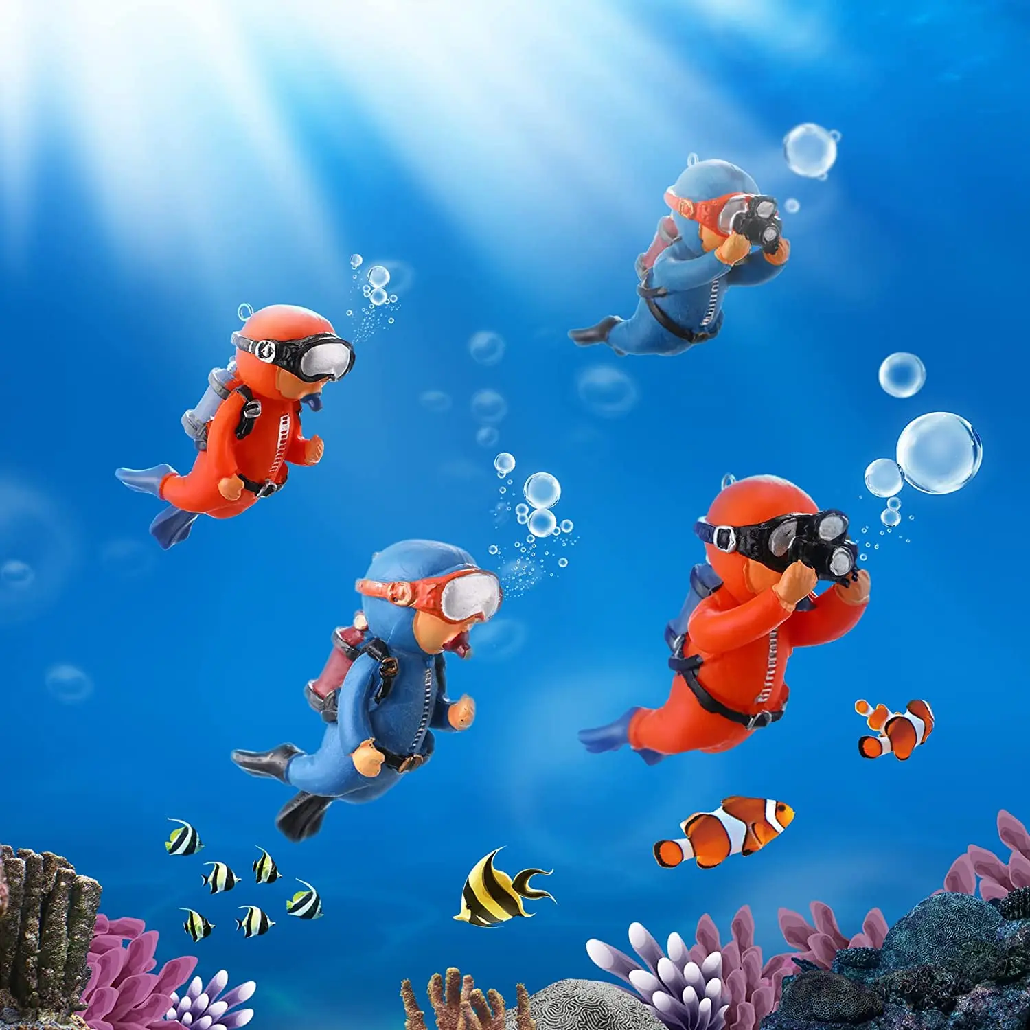 Аквариумное украшение для дайвера аквариумное Флотационное устройство