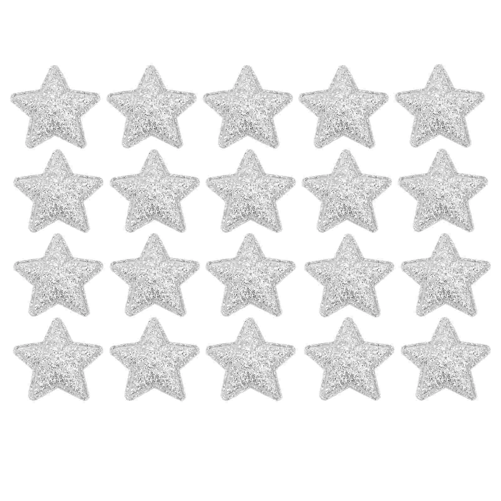

Starappliques Stickers Cloth Appliquepatch Iron Garment Embroidered Sewing Mini Pattern Golddecorative Sew Glitter Holiday