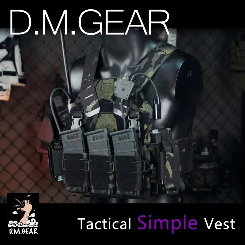 

DMGear Тактический легкий жилет для охоты многофункциональная переноска пластин для улицы спортивное оборудование страйкбол CS простая верси...