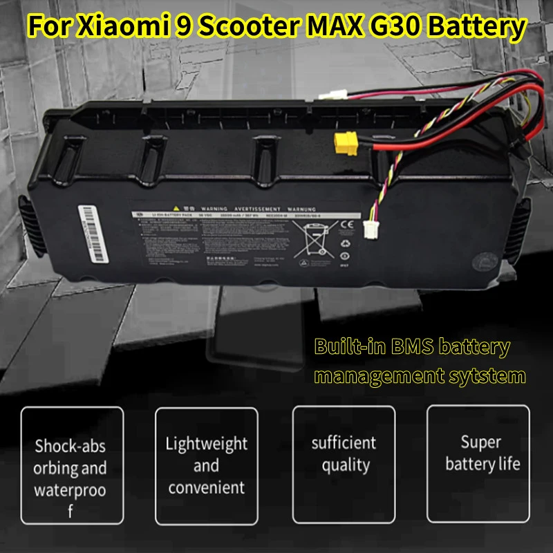 

Original 18650 36V 16Ah Lithium Ion Battery Pack,For Xiaomi G30 Electric Scooter Accessories 36V Li-ion Battery