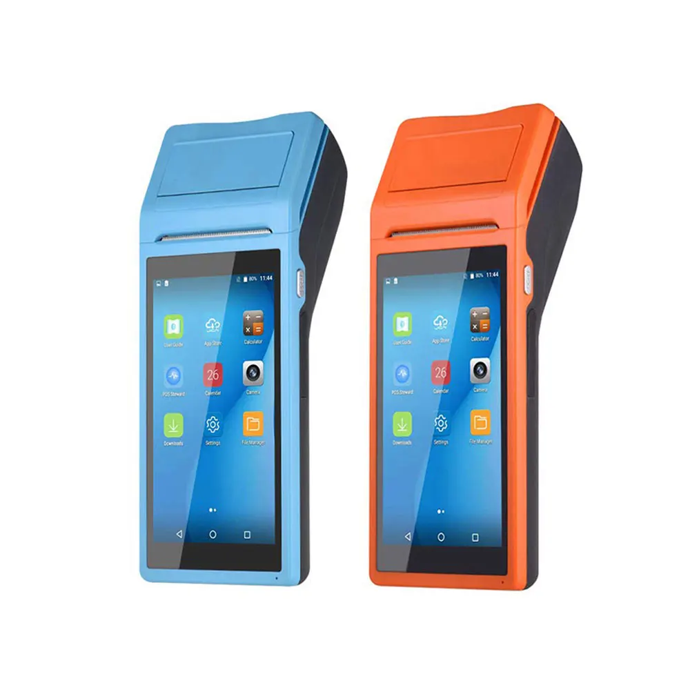 

POS PDA Android BT Barcode Camera Scanner Payment Terminal Thermal Receipt Printer Support Google Play E-bolate Loyverse