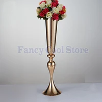 wedding flower stand gold flower vase table centerpiece 74cm tall 10pcslot
