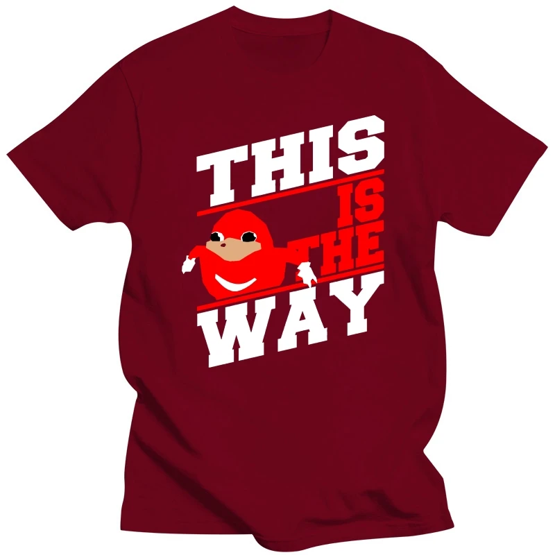 Ugandan Knuckles This Is The Way Мужская черная футболка футболки одежда