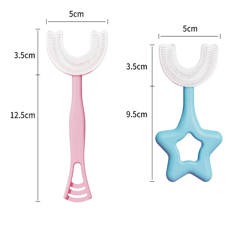 Симпатичная силиконовая Бриллиантовая детская зубная щетка конфетных цветов