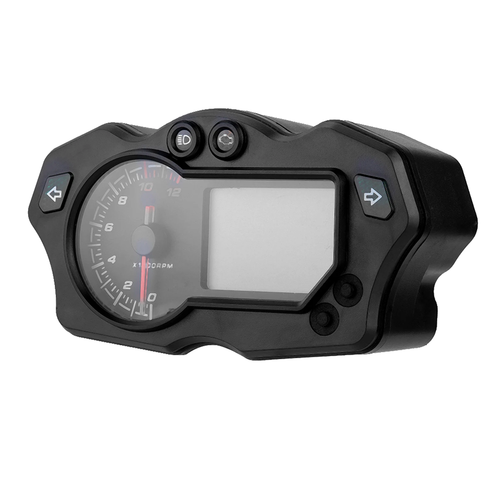 Universal Motorcycle LCD Digital Display Speedometer Odometer Electronic Adjustable Tachometer |