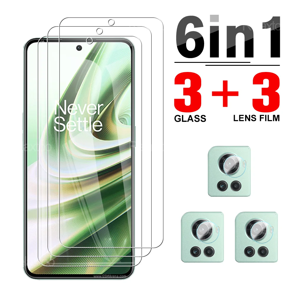 

6 в 1 закаленное стекло для Oneplus ACE защита для экрана камеры для One Plus 10R Oneplus10R Oneplusace полное покрытие для мобильного телефона HD пленка