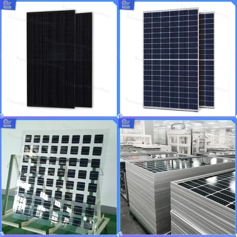 Фото Солнечная панель Jinko Solar 605W 610W 615W 620W 625W 630W, полностью черная, монокристаллическая, высокоэффективная (23,5% 24,0% 24,5%) №1