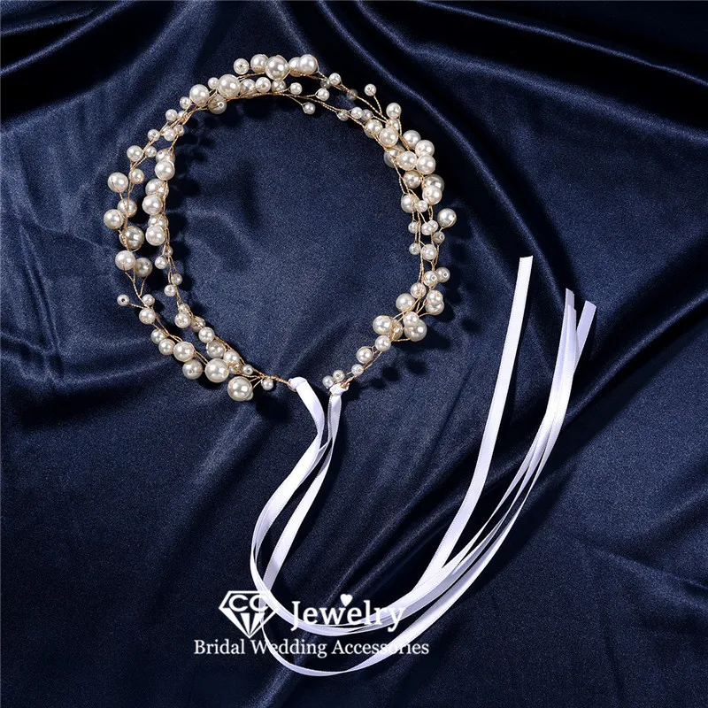 

CC романтические повязки на голову, свадебные украшения для волос, Женские аксессуары, обручальные украшения для волос, головной убор для по...