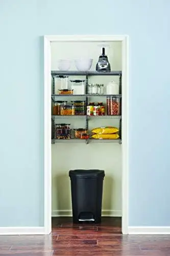 

36" Closet Storage Organization System Kit, 4 Shelf System for Pantry Storage, White