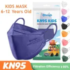 10-100 детская маска ffp2, детская маска KN95, детская маска fpp2 цвета, одноразмерная маска для мальчиков и девочек, защитная маска
