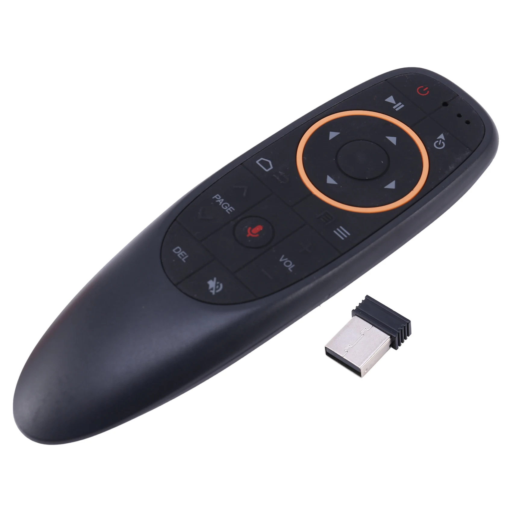 

G10 Voice Air Mouse Remote, 2.4Ghz Mini Wireless Android TV Control & Infrared Learning Microphone for Computer PC Android TV