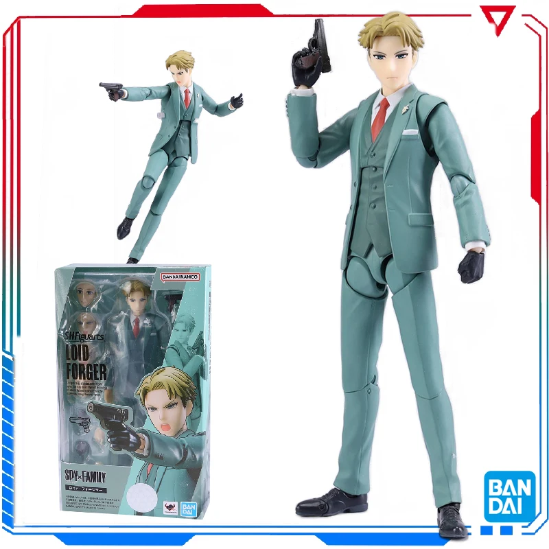 Stock BANDAI Original SHF SPY HOUSE SERIES LLOYD Forger Модель с подвижным шарниром Высококачественная