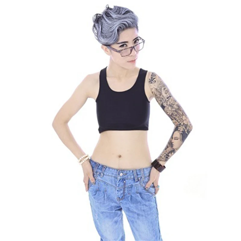 

HaleyChan Magic Tape Chest Binder With Elastic Band Without Clip for Women's Tomboy Trans Lesbian Crossdresser Crop Top Women