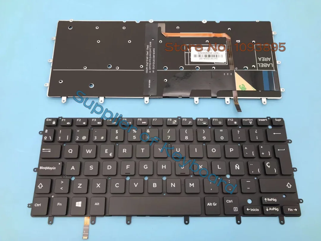 

New For Dell XPS 13 7000 7347 7348 7352 7353 Laptop Latin Spanish Keyboard With Backlit