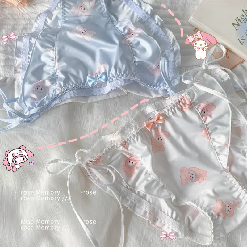 

Kawaii Melody Underwear Girl Cartoon Pattern Fashion Exquisite Swimming Pants Child Soft Pure Cotton Briefs Boxes Panties Gifts