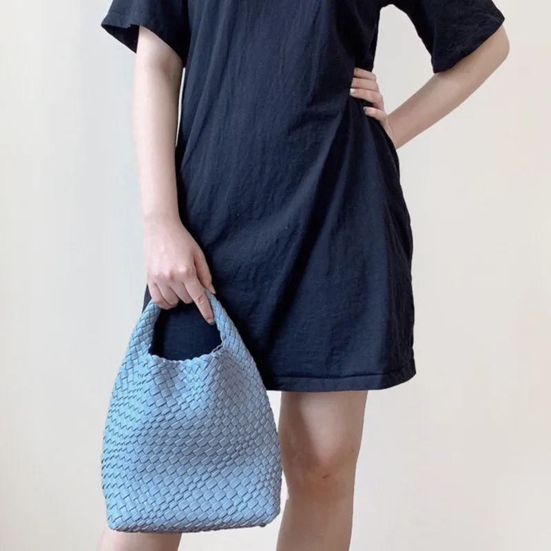 

Женская летняя сумка, универсальная вместительная плетеная Сумка-тоут, повседневная сумка через плечо, 2022