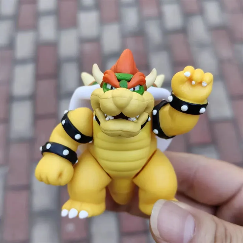 Фото Jakks Super Bros Marios Luigi Bowser, экшн-фигурки, игрушки, милые аниме-фигурки Kamek Iggy Koopa, коллекция кукол, подарки для детей №5