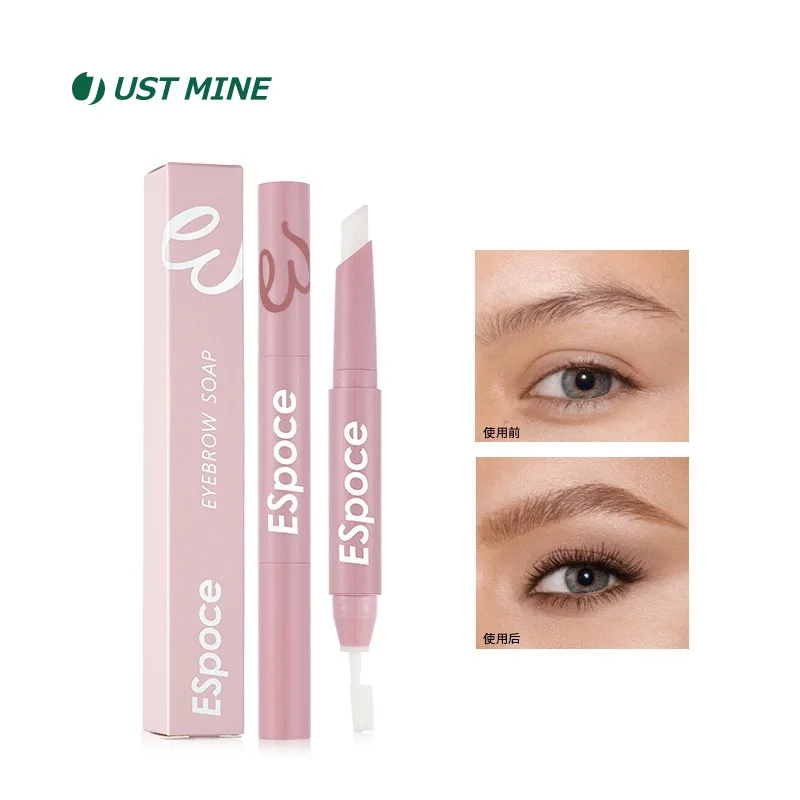 

New Natural Wild Eyebrow Cream Double Headed Long Lasting Eyebrows Shaping Styling Fixing Soap Maquiagem Makeup Female Cosmetics