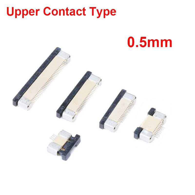 

10 шт. FPC коннектор 0,5 мм Шаг выдвижного типа верхний контактный тип гнездо FFC плоский кабель гнездо 4P 5P 6P 8P 4P-40Pin