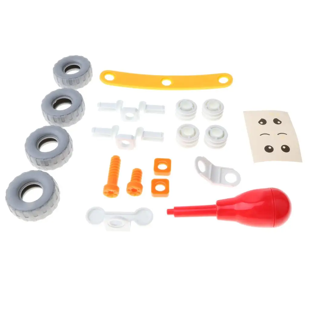 

Kids Plastic Assemble Vehicle Toy Educational Toy Gift 18pcs/set
