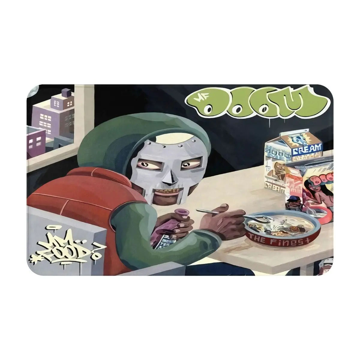 

Mf Doom Mm Food Carpet Fashion Living Room Area Floor Mat Bedroom Cloakroom Mat Door Mat
