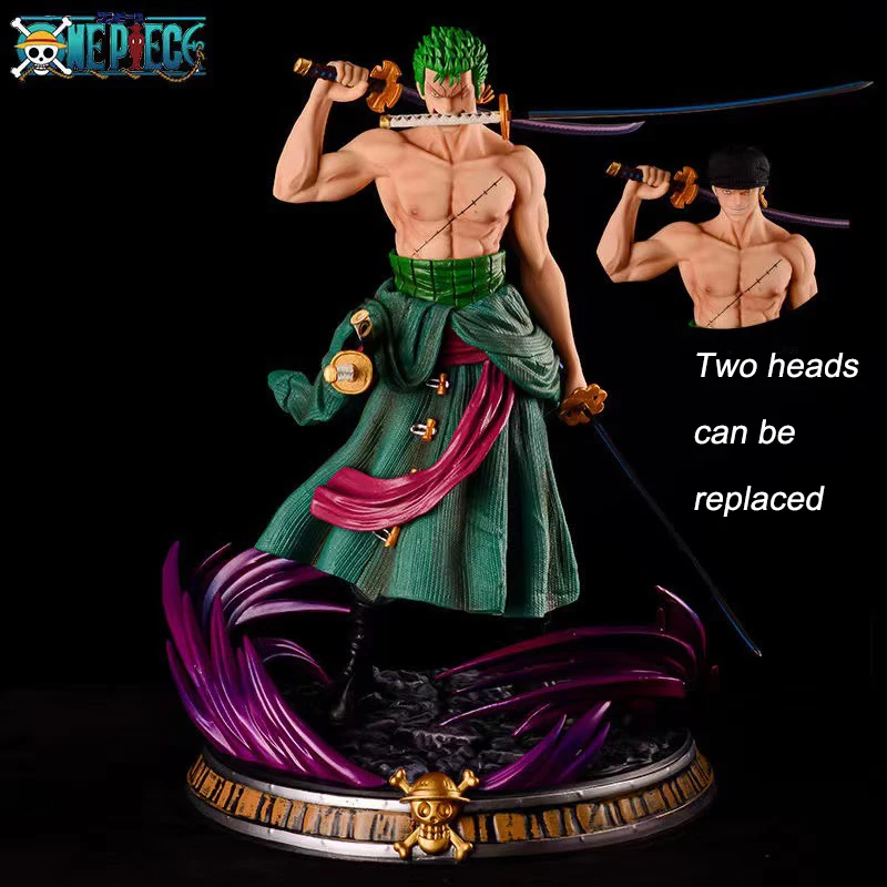 

Anime One Piece Roronoa Zoro Toy Figures Three-Knife Zoro PVC Statue Action Figure Collection items Model Gifts for children