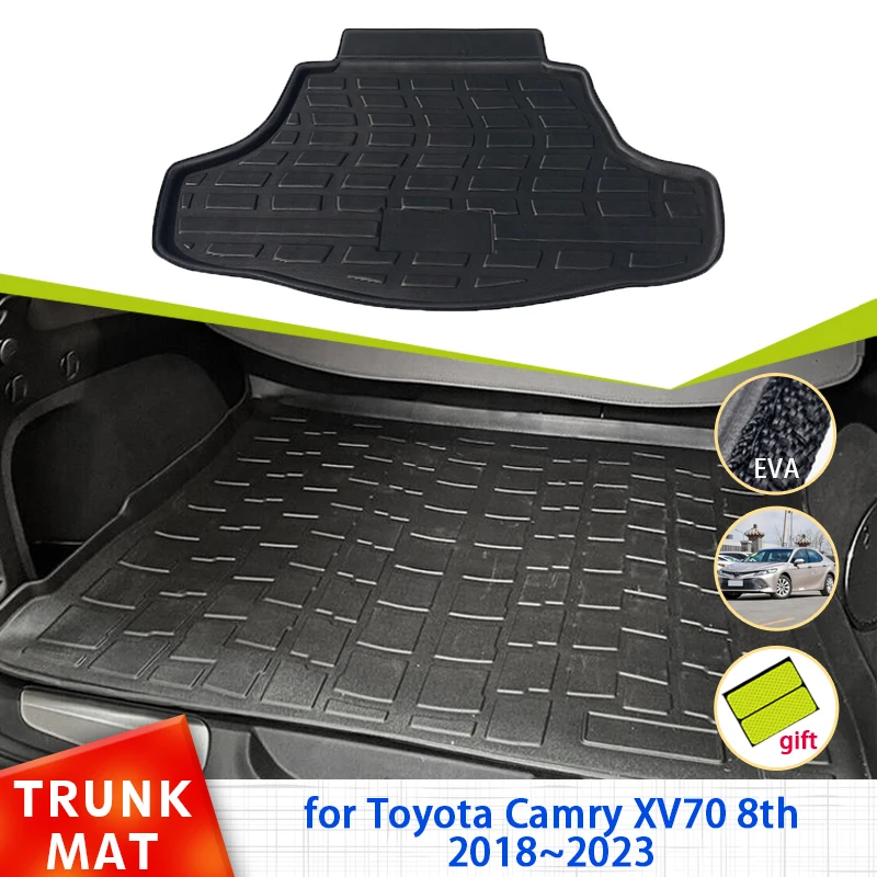 

for Toyota Camry XV70 8th Gen MK8 2018~2023 Daihatsu Altis Accessories Car Rear Trunk Mat Floor Tray Liner Cargo Boot Carpet Mud