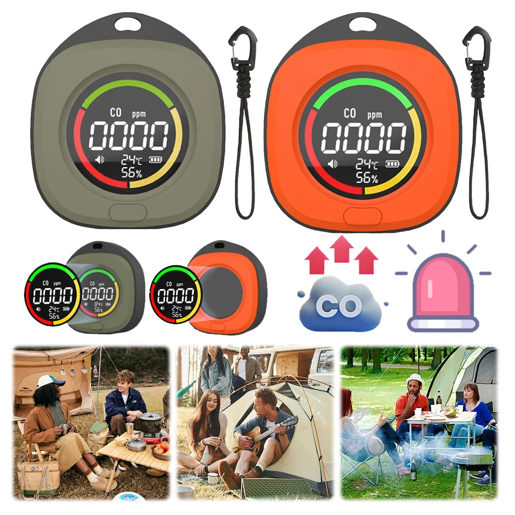 3 в 1 монитор качества воздуха CO 1000 мАч детектор сигнализация датчик температуры и
