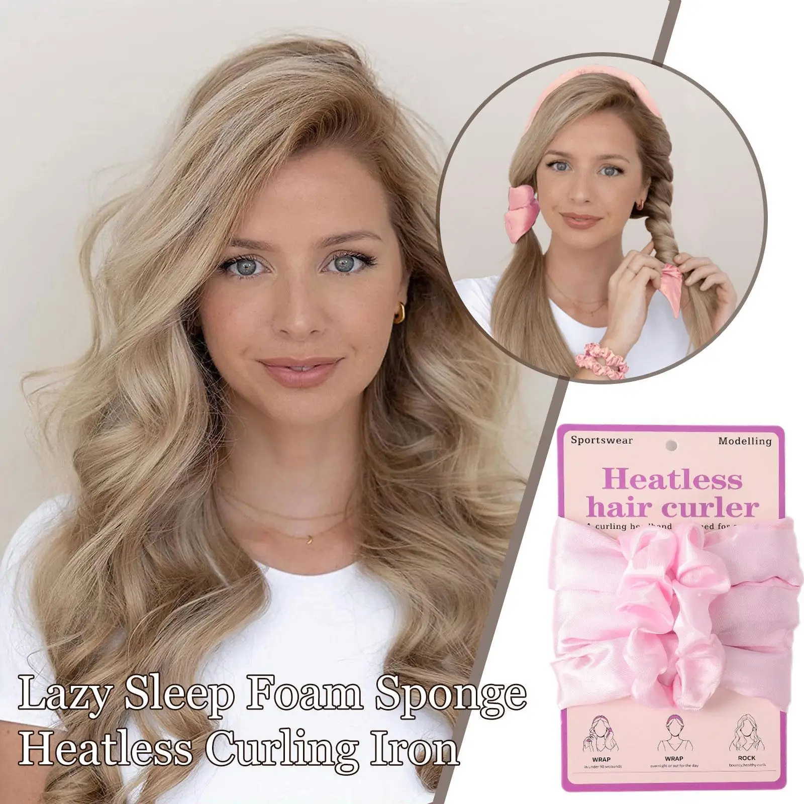 Модные женские резинки для волос девочек щипцы завивки большая эластичная