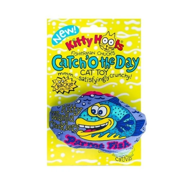 

Kitty Hoots Parrot Fish Cat Toy 409130320