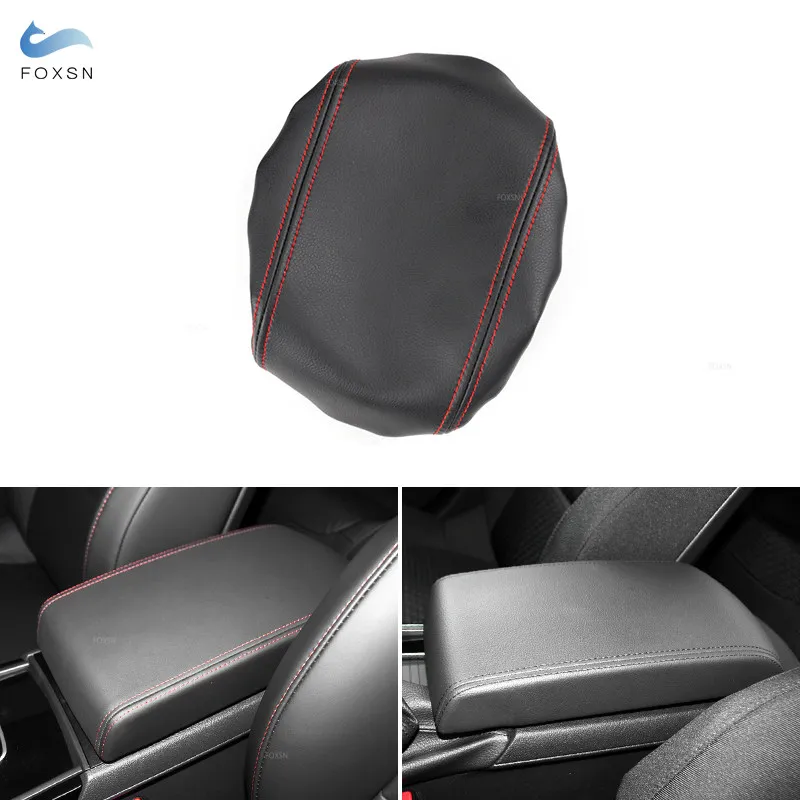 

Microfiber Leather Interior Center Control Armrest Box Cover Trim For Peugeot 508 2011 2012 2013 2014 2015 2016 2017 2018