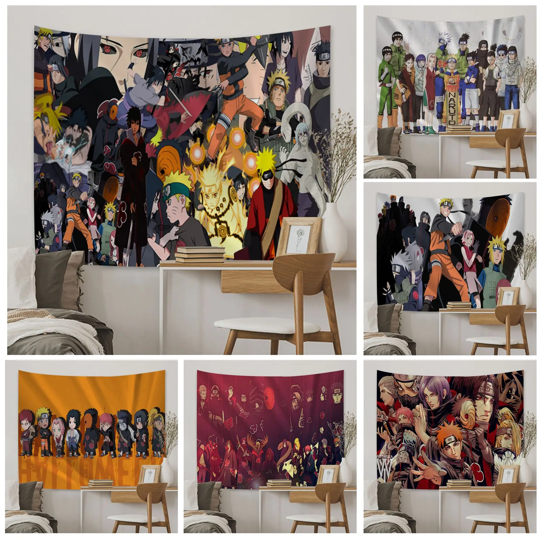 

BANDAI Japanese Anime Naruto DIY Wall Tapestry Japanese Wall Tapestry Anime Cheap Hippie Wall Hanging