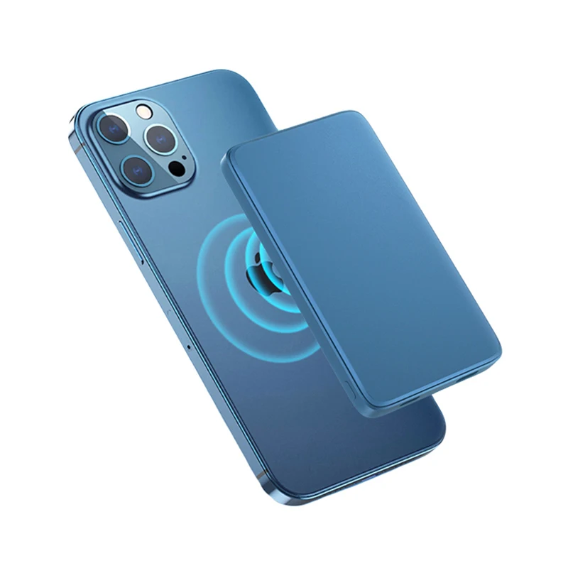 

2021 NEW 10000mAh Portable Magnetic Wireless Power Bank For Iphone 12 13 Pro Max 15W Fast Charger Mobile Phone External Battery