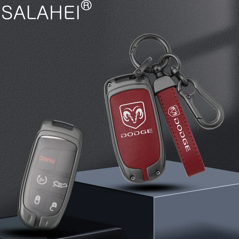 

Car Key Case Cover For Dodge Ram Journey Charger Challenger Caliber Nitro Durango Avenger Dart Intrepid Keychain Accessories