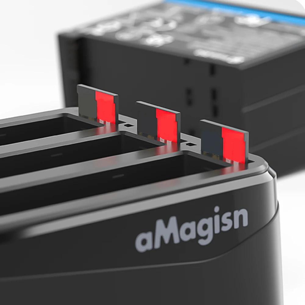 Станция хранения зарядки аккумулятора с 3 слотами и для карт Misro SD