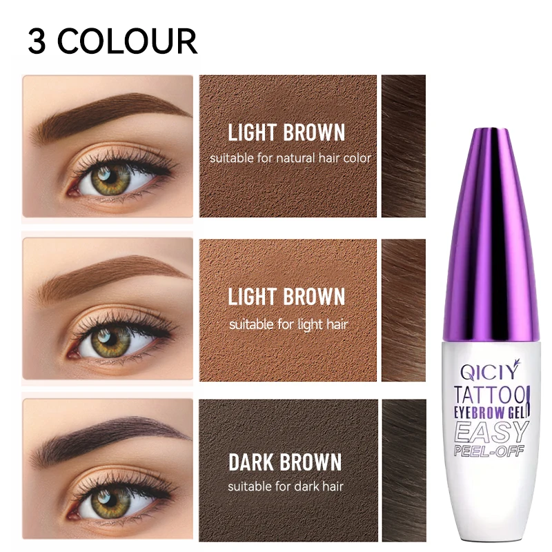 Qiciy Макияж для бровей против пота Водостойкий долговечный макияж Косметика