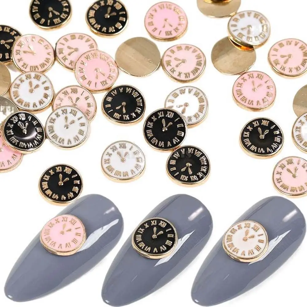 

5Pcs/Set Mini Cute Cute Nail Rhinestone Shining Japanese Star Alloy Nail Rhinestone Charm 3D Metal Nail Gemstone Decoration