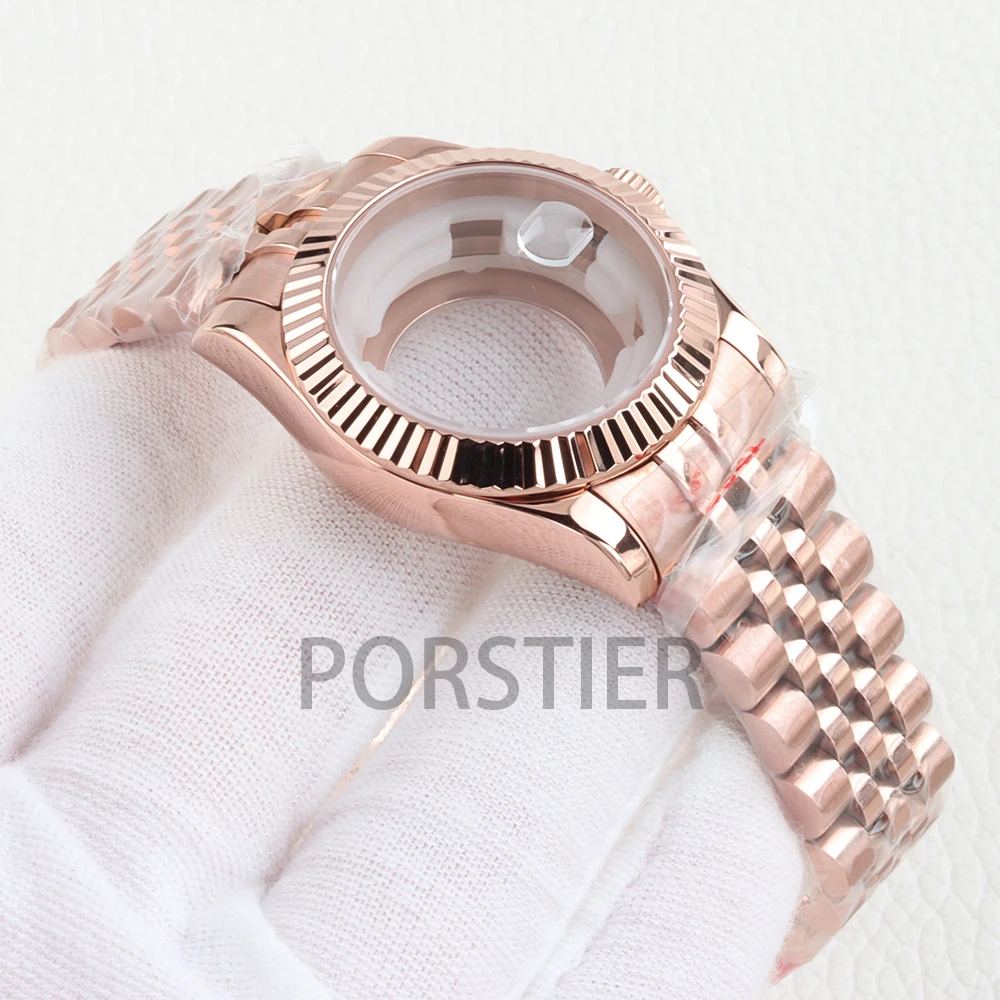 Фото Женские часы 33 мм NH05, водонепроницаемые до 100 м, для Seiko Datejust, механизм NH05 NH06, сапфировое стекло, браслет из нержавеющей стали. №2